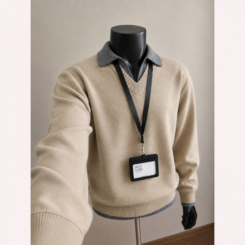 Herren Pullover mit V-Ausschnitt Shop Nory