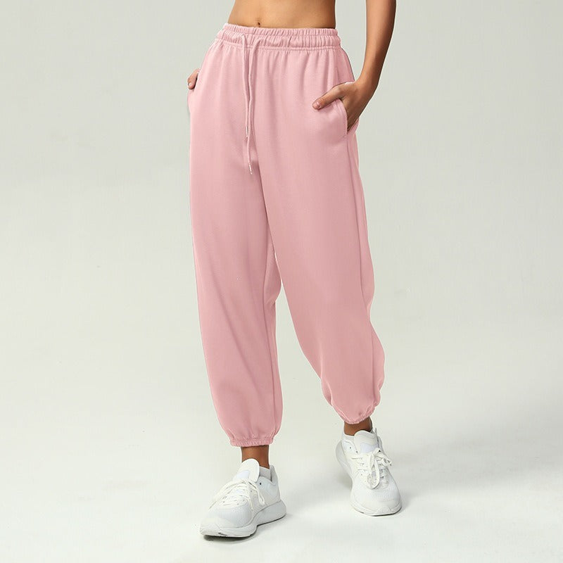 Damen nan atmungsaktive Performance-Joggerhose mit hohem Komfortbund, verstellbarem Kordelzug und elastischen Schlauchbündchen Shop Nory