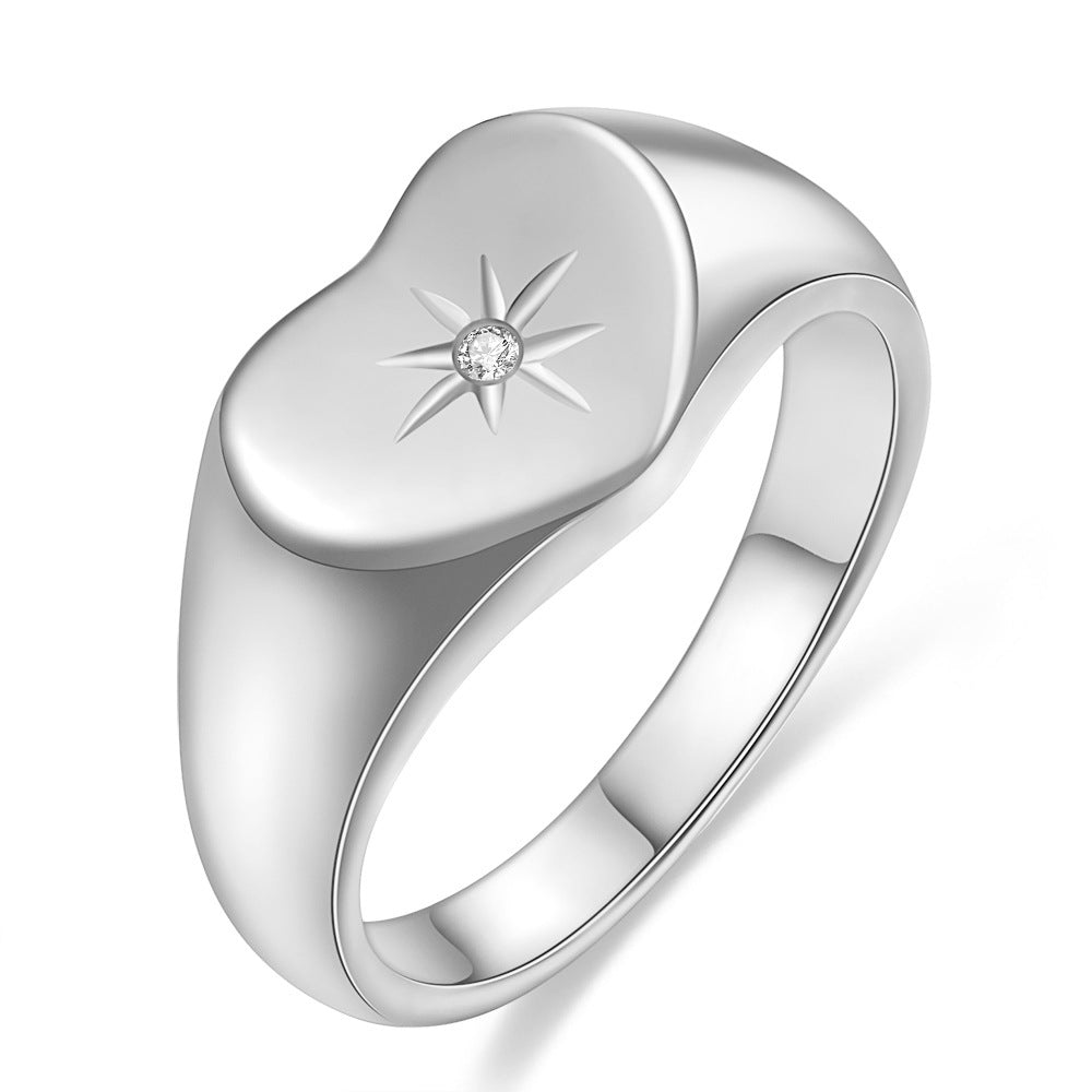 Damen Ring mit kunstvollem Sternmotiv und hochwertiger Oberfläche Shop Nory