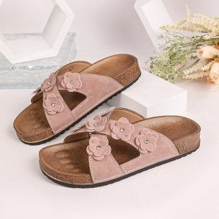 Damen Komfortable und stilvolle Blüten-Sandalen