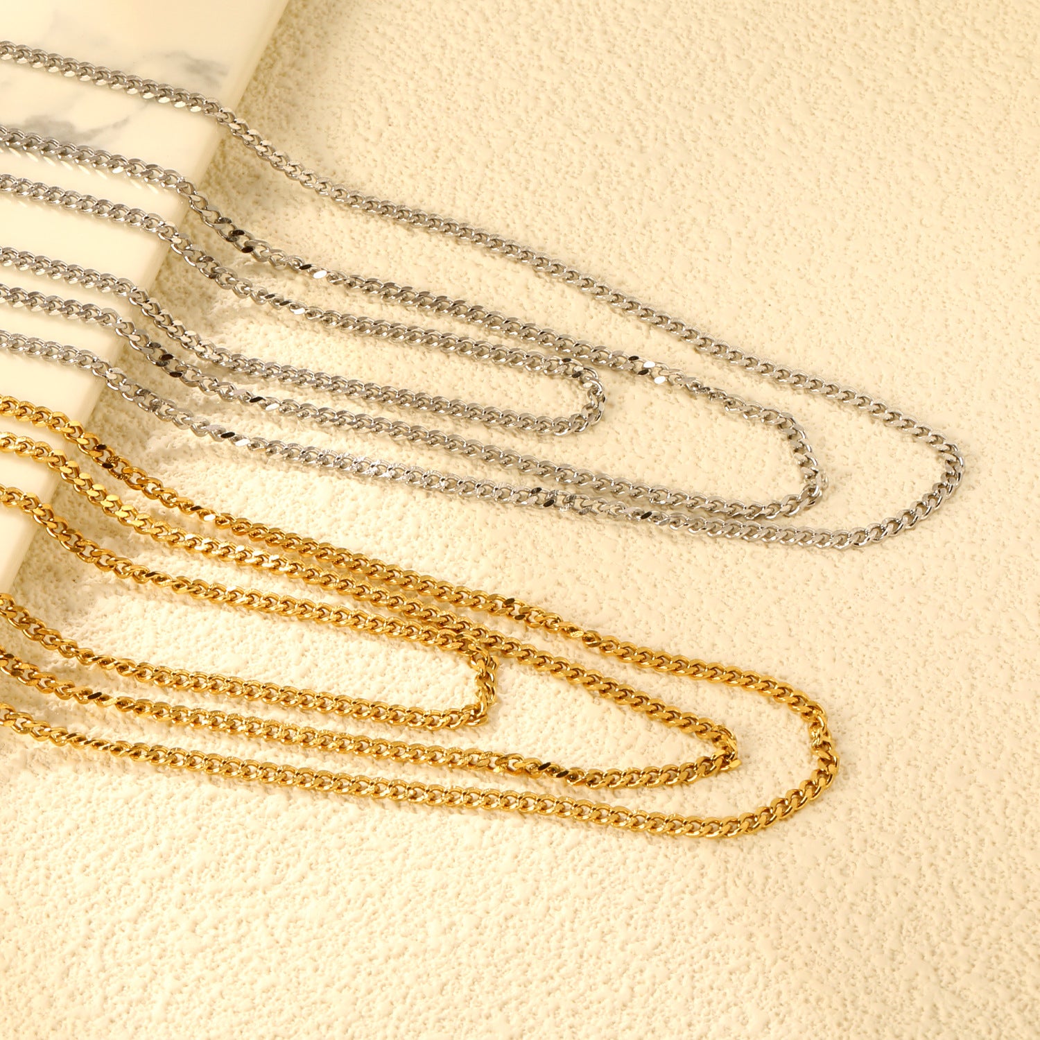 Damen Edelstahl Kette im klassischen Panzerdesign Shop Nory