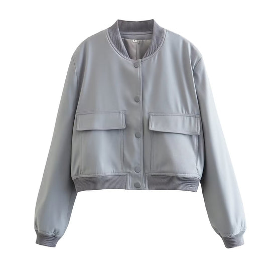 Damen Kurzblouson im Utility‑Stil mit Klappentaschen und Rippbündchen Shop Nory