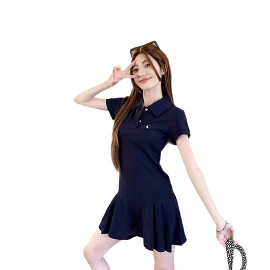 Damen Polo Kleid mit Volants Shop Nory