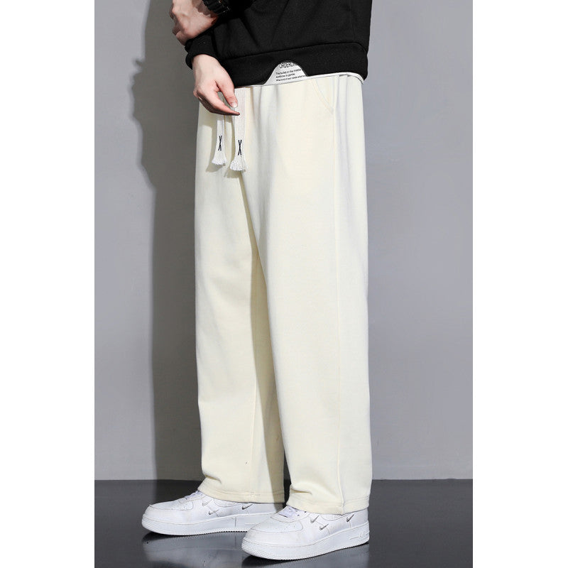 Herren Relaxed-Fit Jogginghose aus French-Terry mit weitem Bein und Tunnelzug Shop Nory