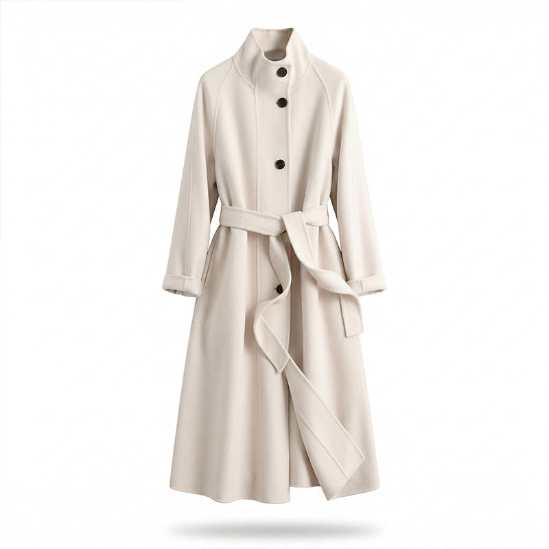 Damen Stylischer und eleganter Mantel mit hohem Kragen Shop Nory