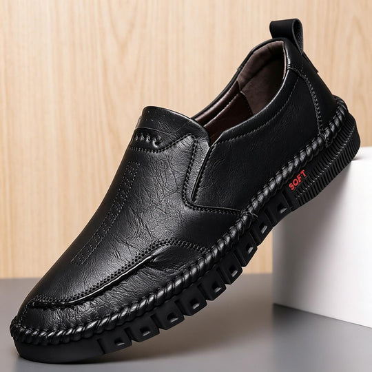 Herren Bequeme Slipper aus Leder Shop Nory