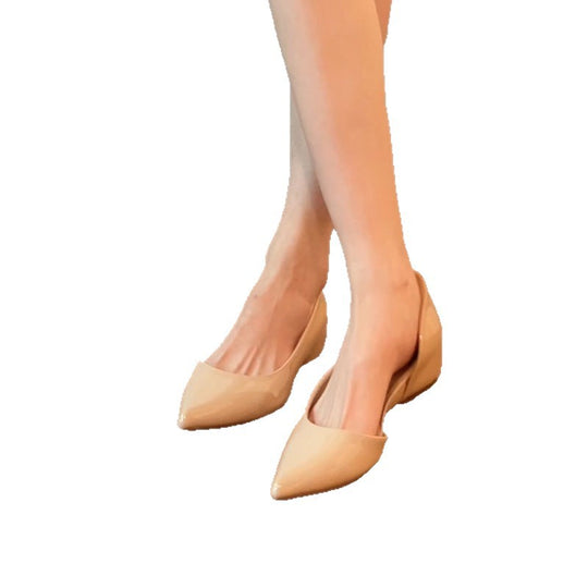 Damen Elegante spitz zulaufende Lack-Ballerinas mit Memory-Fußbett Shop Nory