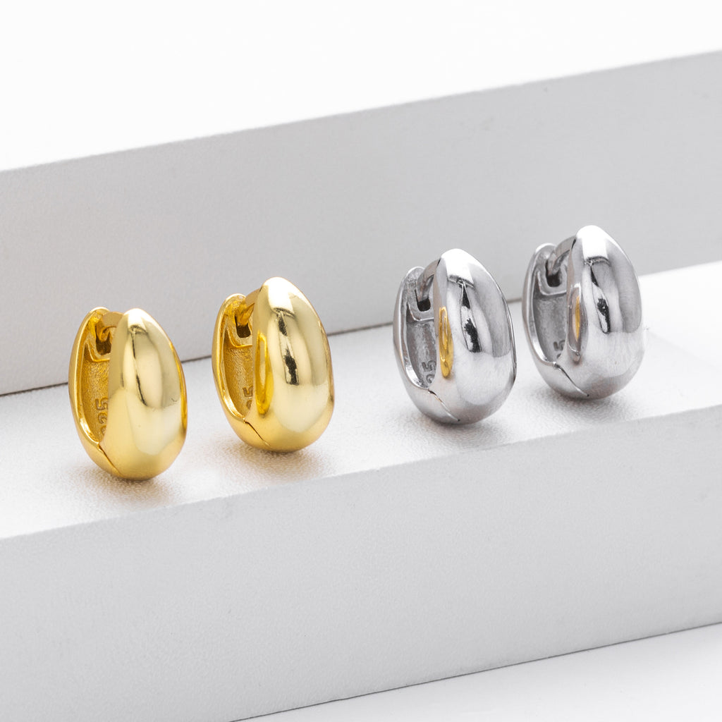 Damen Ohrhänger mit modernem Tropfenmotiv aus 925 Sterling Silber Shop Nory