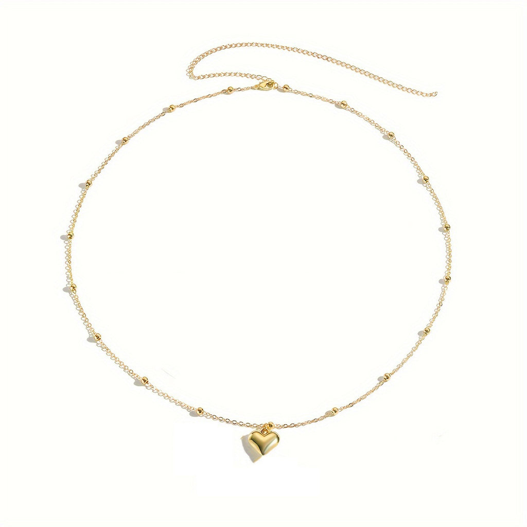 Damen Fußkettchen mit romantischem Herzdesign und feiner Gliederkette Shop Nory