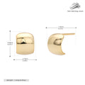 Damen Ohrstecker mit modernem, geschwungenem Design aus 925 Sterling Silber Shop Nory