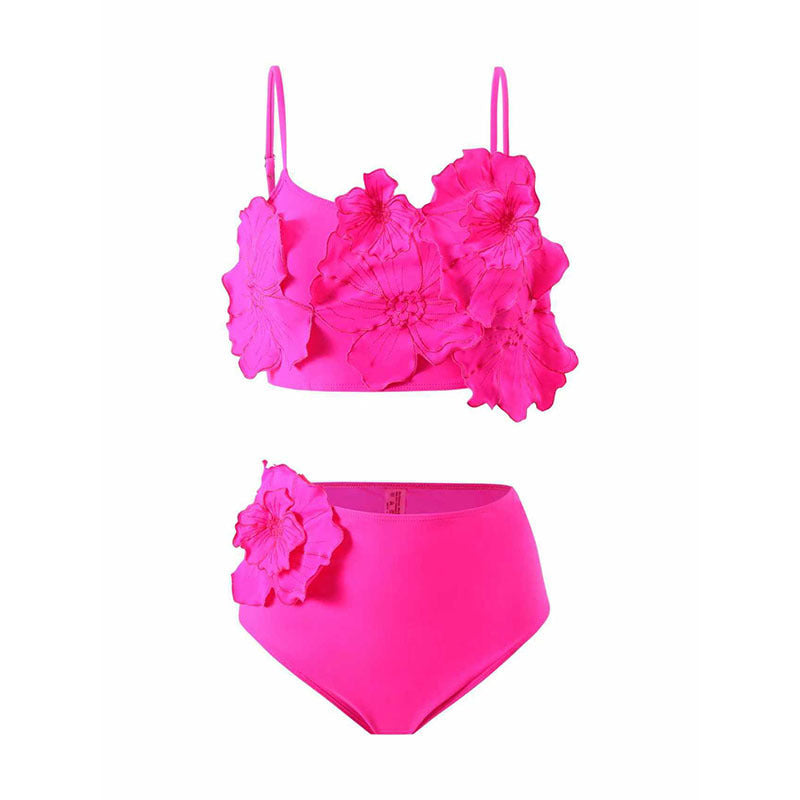 Damen Bikini-Set mit Blumenapplikationen