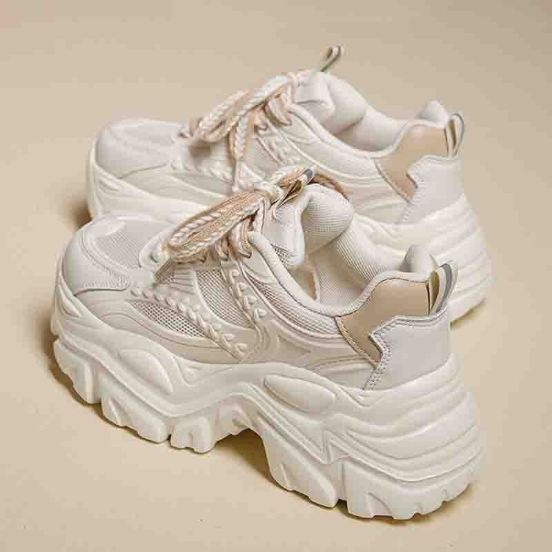 Damen Modische Chunky Sneakers mit atmungsaktiver Mesh-Konstruktion und komfortabler Dämpfung Shopnory