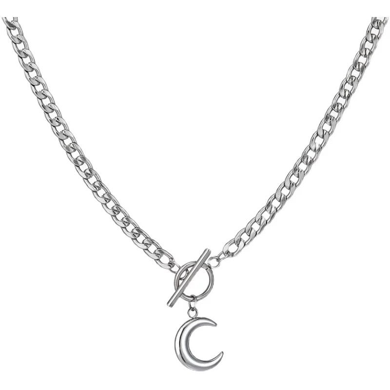 Damen Halskette mit auffälligem Kettenmuster und einzigartigem Verschluss Shop Nory