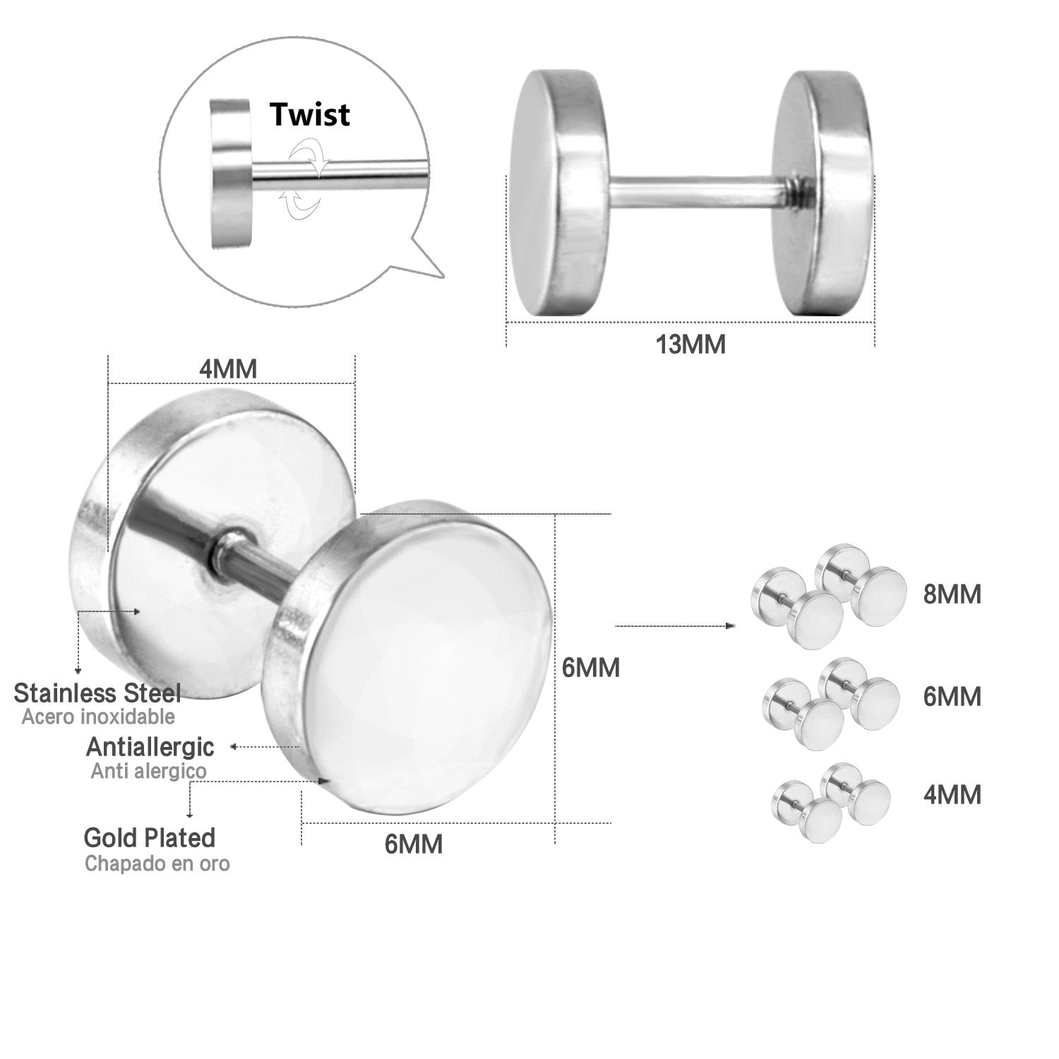 Damen Ohrringe mit elegantem, goldplattiertem Design und hochwertigem Edelstahl Shop Nory