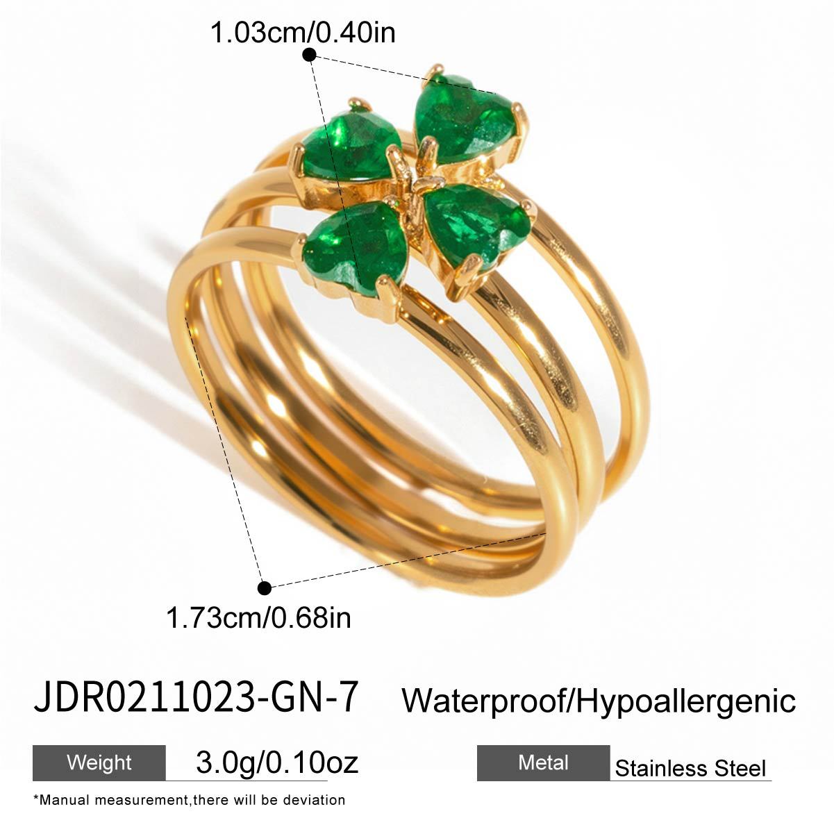 Damen Edelstahl Ring mit funkelndem Herzdesign und hypoallergenen Eigenschaften Shop Nory