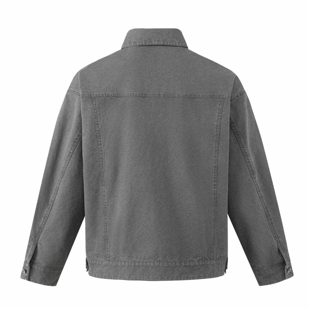 Herren Boxy-Canvas-Blouson im Workwear‑Look mit Hemdkragen und gesteppter Taschenpartie Shop Nory