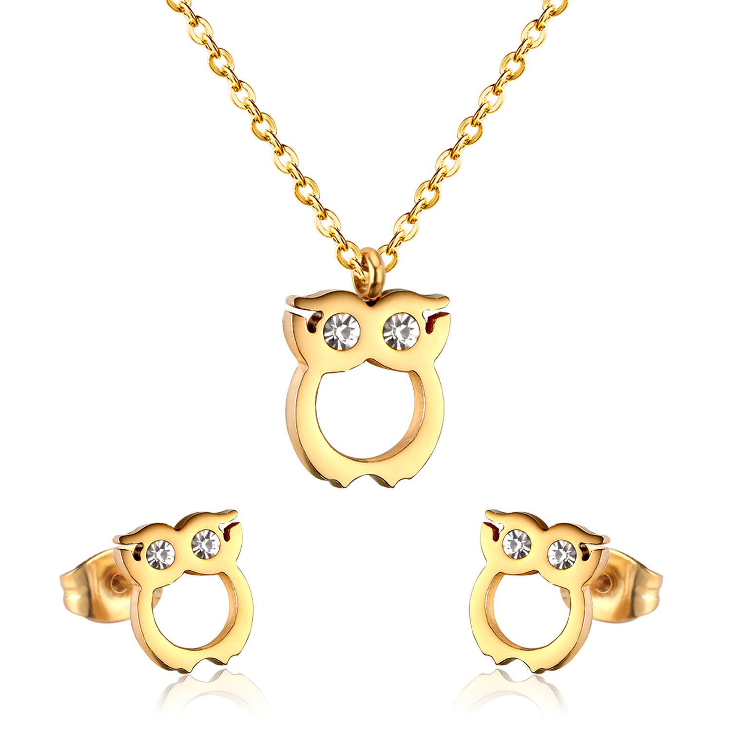 Damen Schmuckset mit Eulenmotiv Shop Nory