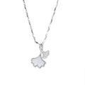 Damen Halskette mit kunstvollem Ginkgo-Blatt-Anhänger Shop Nory