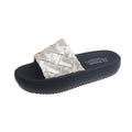 Damen elegante Clogs mit geflochtenem Obermaterial und rutschfester Sohle
