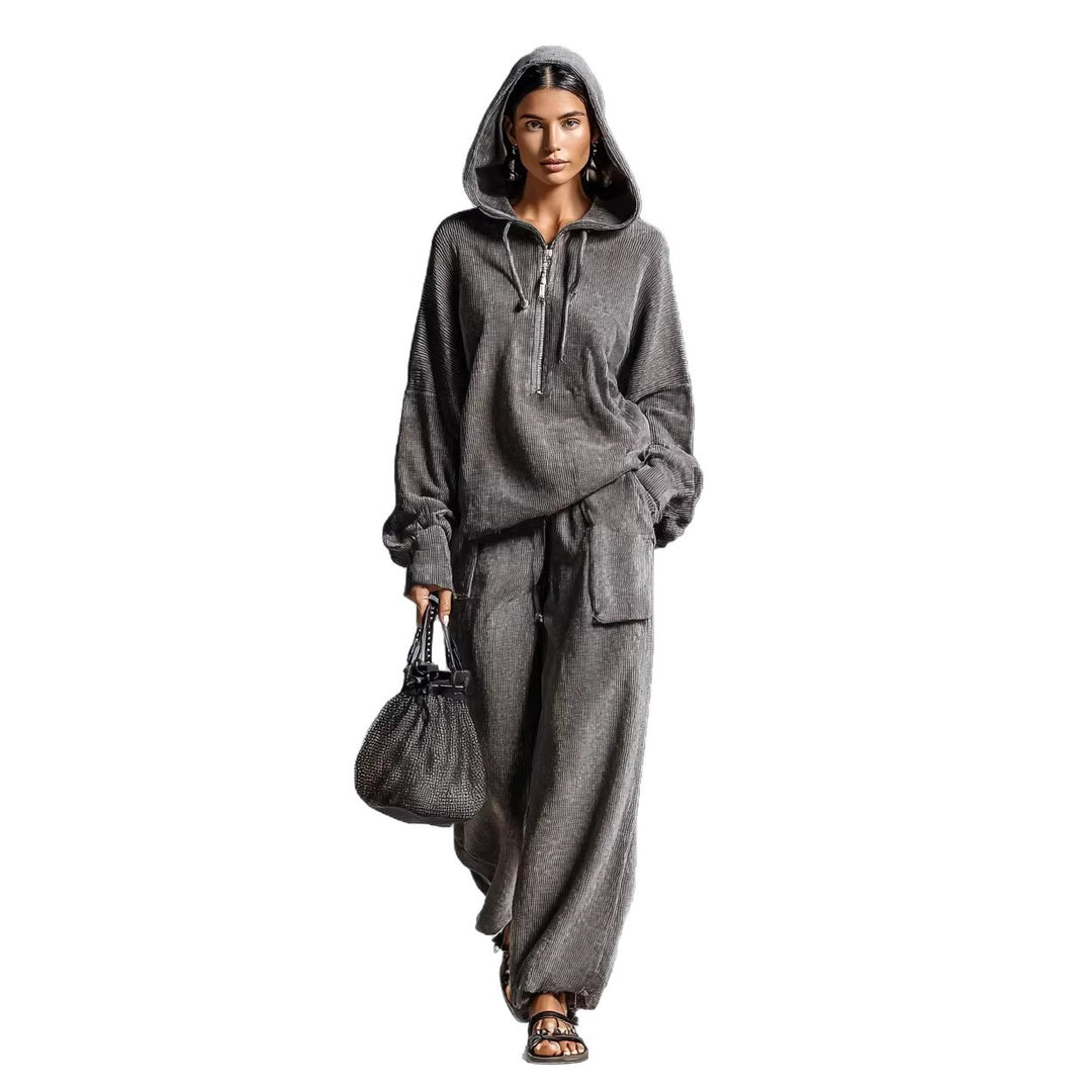 Damen Lässiger und bequemer Hoodie-Set