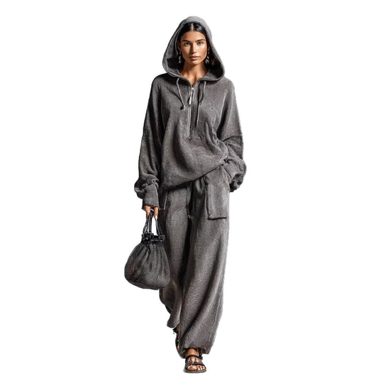 Damen Lässiger und bequemer Hoodie-Set