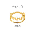 Damen Offener Ring mit strukturiertem Design Shop Nory