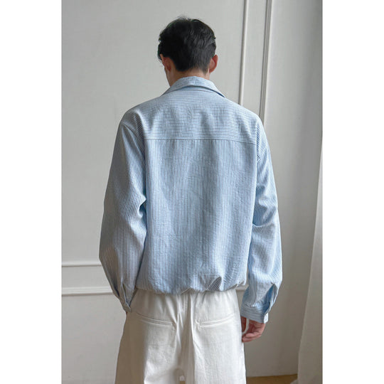 Herren Modernes gestreiftes Overshirt Shop Nory