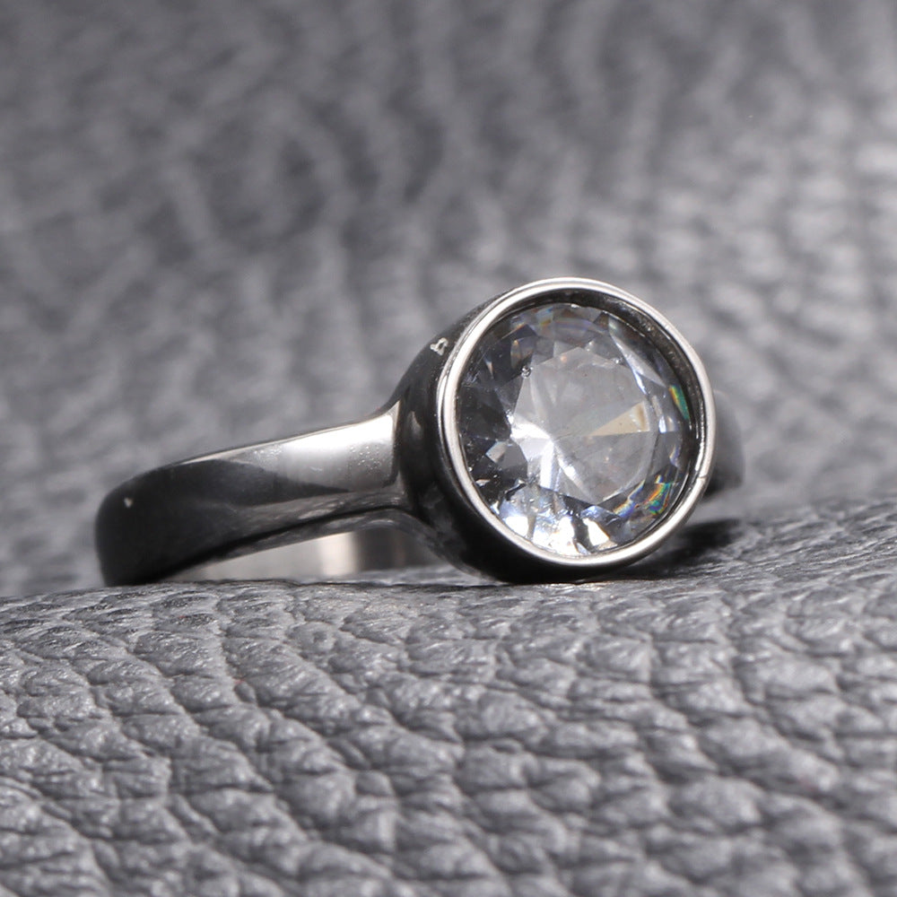 Damen Ring mit hochwertigem Zirkonia-Einsatz und modernem Design Shop Nory