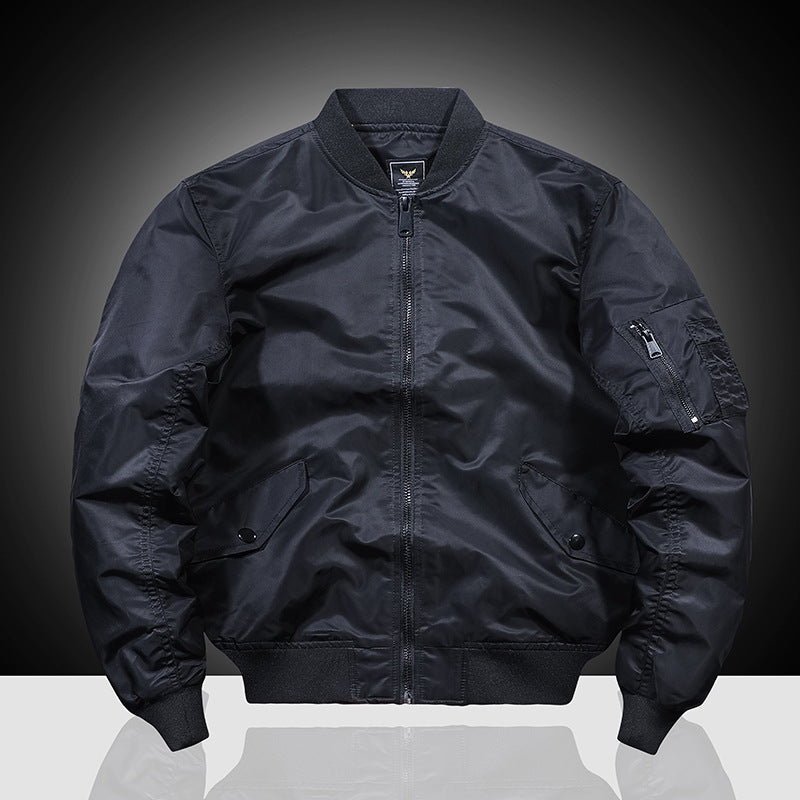 Herren Nylon-Flightbomber mit Ärmeltasche, gesteppter Thermo-Innenlage und geripptem Saum Shop Nory