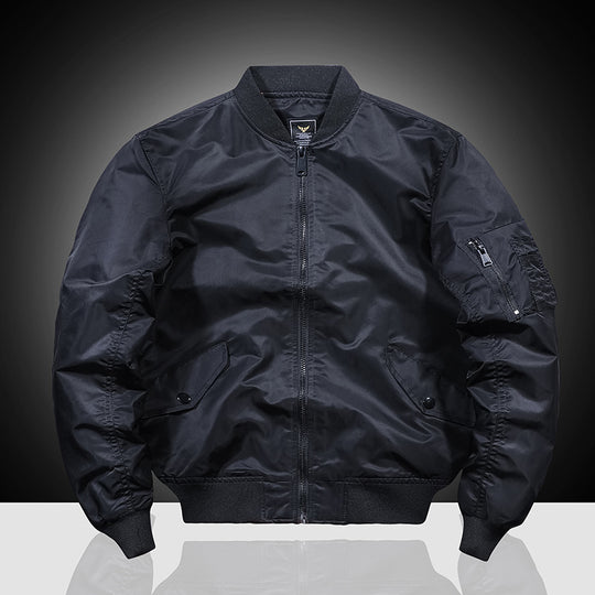 Herren Nylon-Flightbomber mit Ärmeltasche, gesteppter Thermo-Innenlage und geripptem Saum Shop Nory