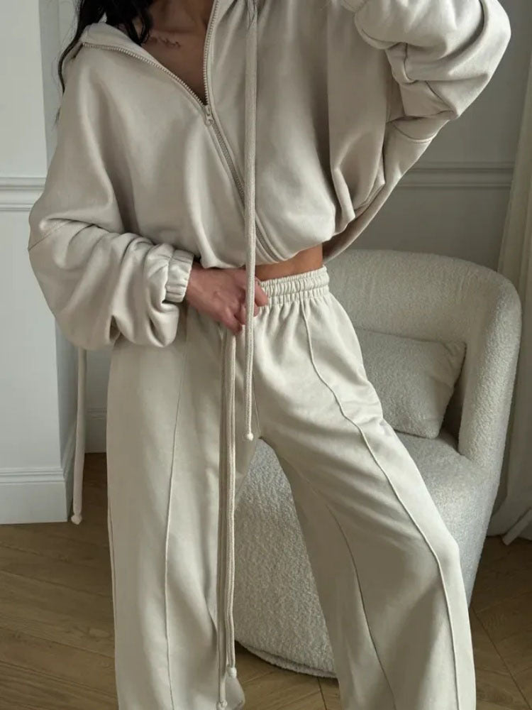 Damen Sweatanzug mit Jogginghose Set Shopnory