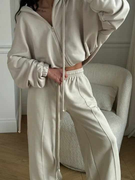 Damen Sweatanzug mit Jogginghose Set Shopnory