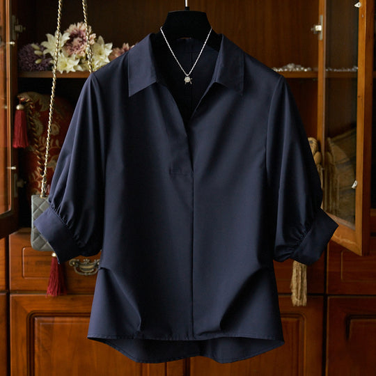 Damen Elegante Bluse mit Übergrößen und weiten Ärmeln Shop Nory