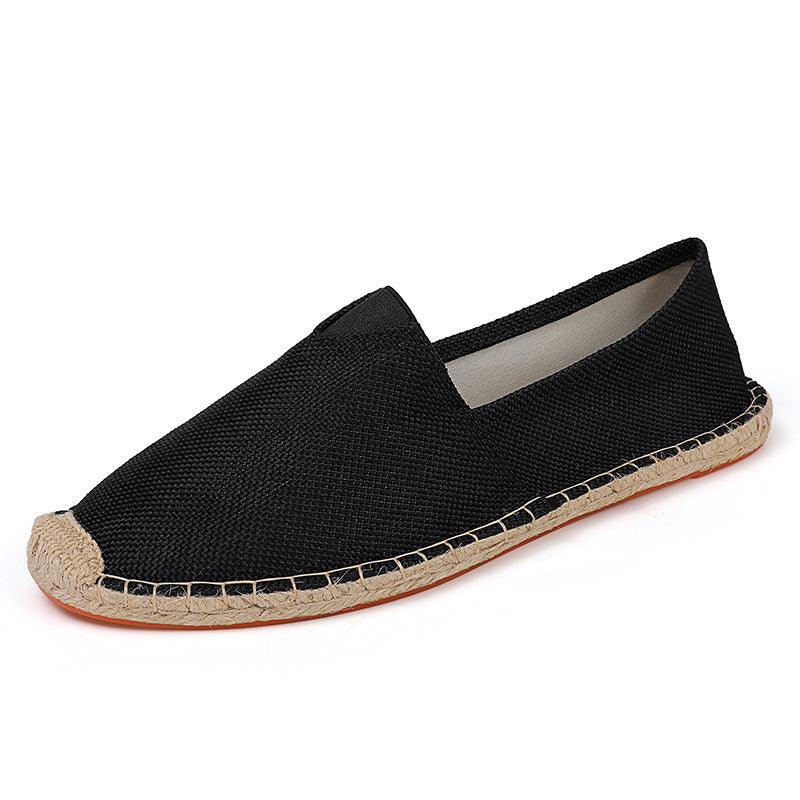 Damen Leichte Espadrille-Slip-On aus gewebtem Canvas mit Jute-Umrandung Shop Nory