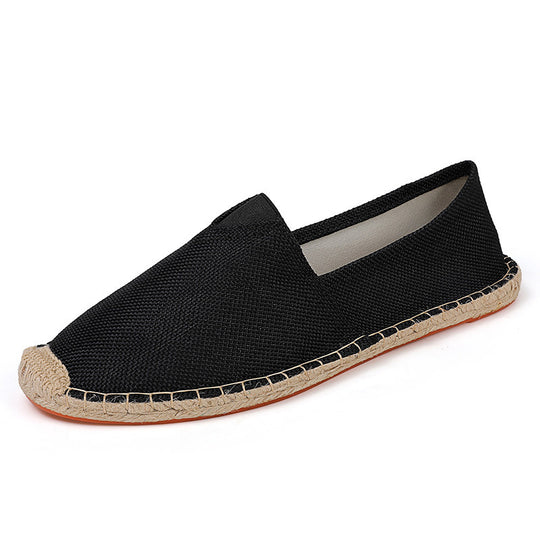 Damen Leichte Espadrille-Slip-On aus gewebtem Canvas mit Jute-Umrandung Shop Nory