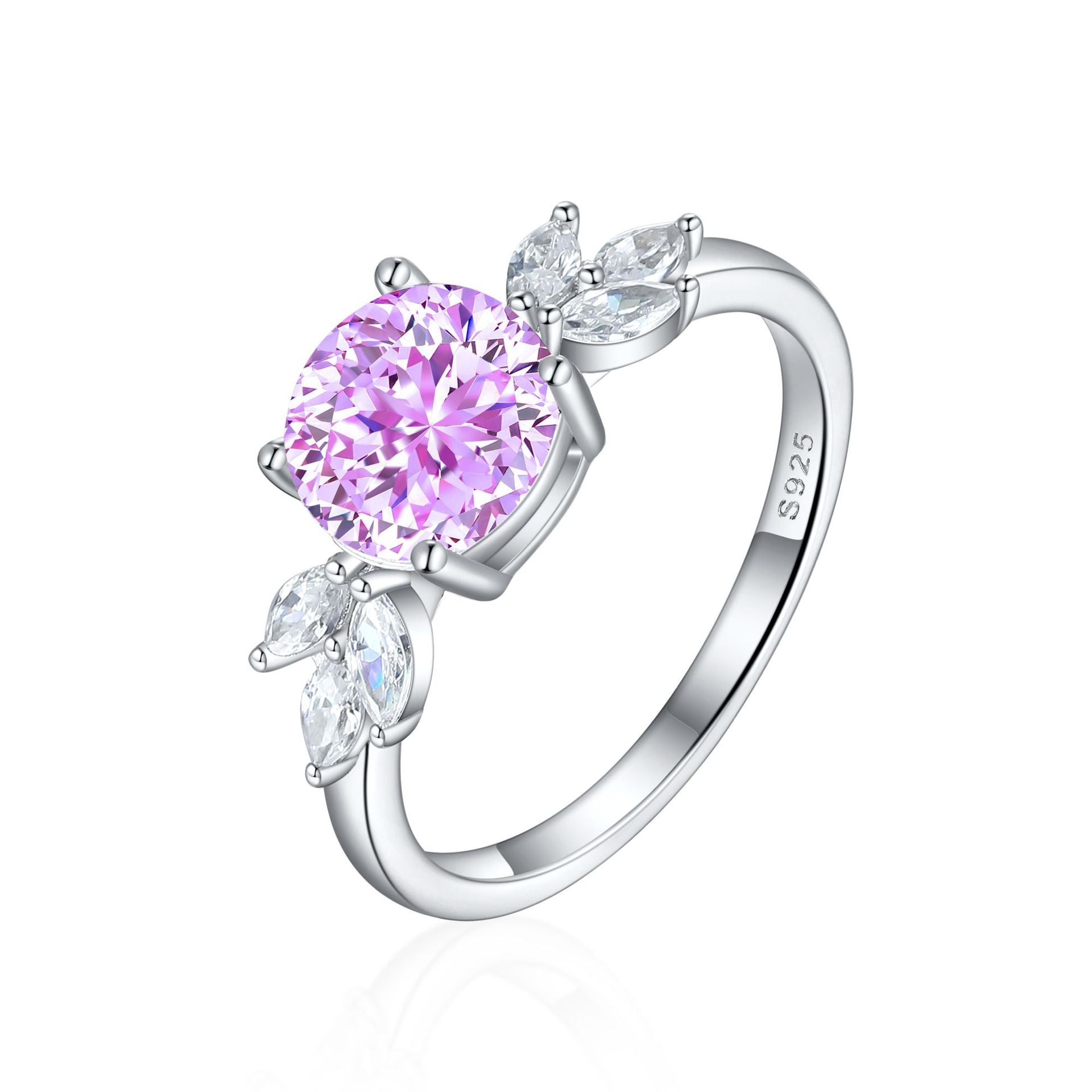 Damen Ring mit funkelndem Aquamarin und Zirkonia-Besatz Shop Nory