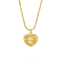 Damen Halskette mit herzförmigem Anhänger aus hochwertigem Kristall und exquisitem Drahtdesign Shop Nory