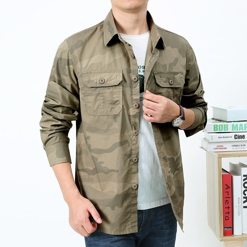 Herren Camouflage-Hemdjacke Shop Nory