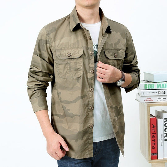Herren Camouflage-Hemdjacke Shop Nory