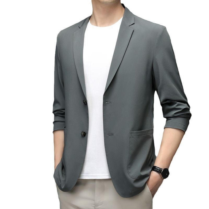 Herren Leichtes unstrukturiertes Jersey-Sakko mit Stretch und aufgesetzten Taschen Shop Nory