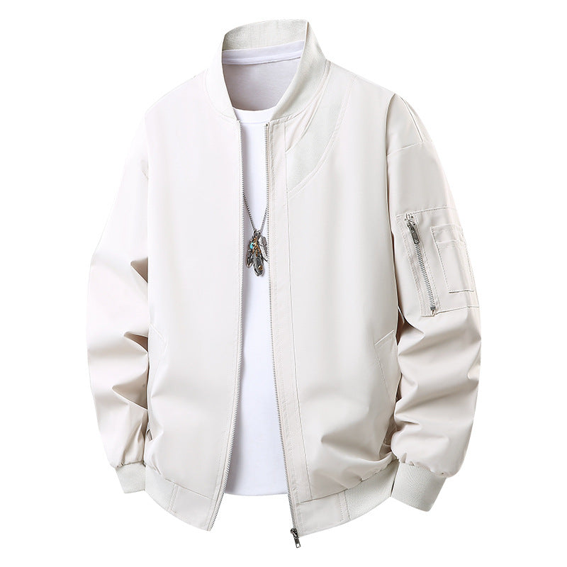 Herren Modische Bomberjacke mit Reißverschluss und praktischen Taschen Shop Nory