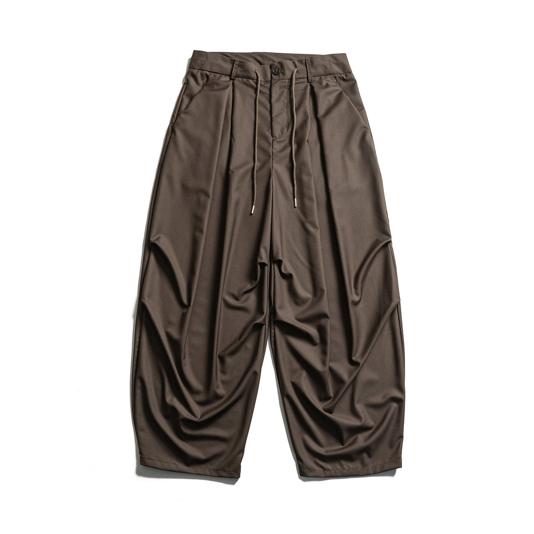 Herren Cropped-Hose mit Bundfalten, Tunnelzug und dezenter Bundverlängerung Shop Nory