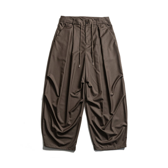 Herren Cropped-Hose mit Bundfalten, Tunnelzug und dezenter Bundverlängerung Shop Nory