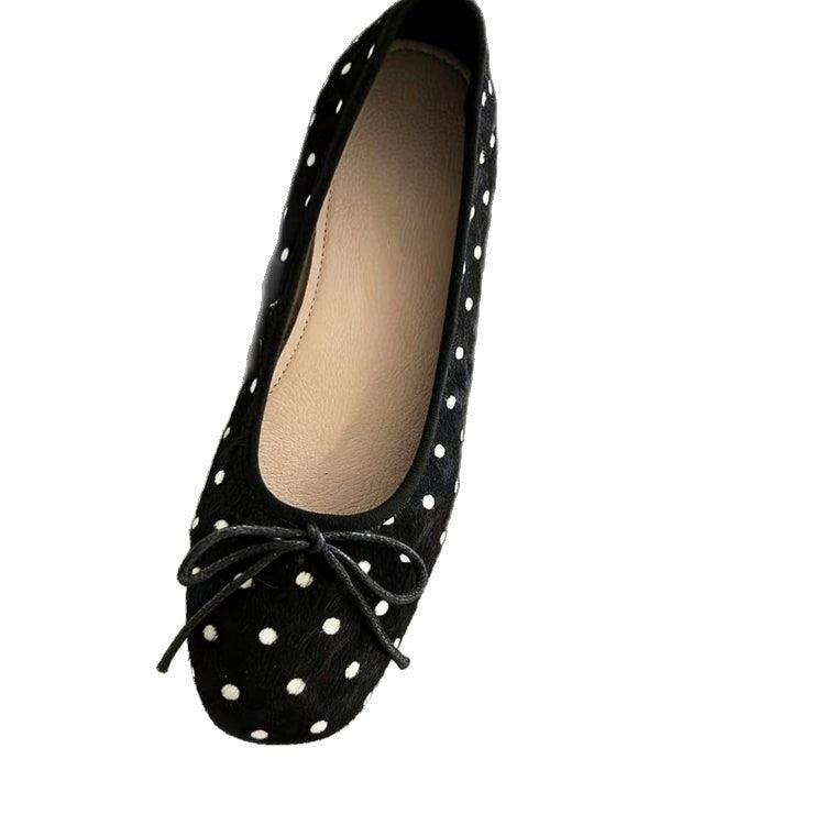 Damen Ballerinas mit schickem Punkte-Design und bequemer Sohle
