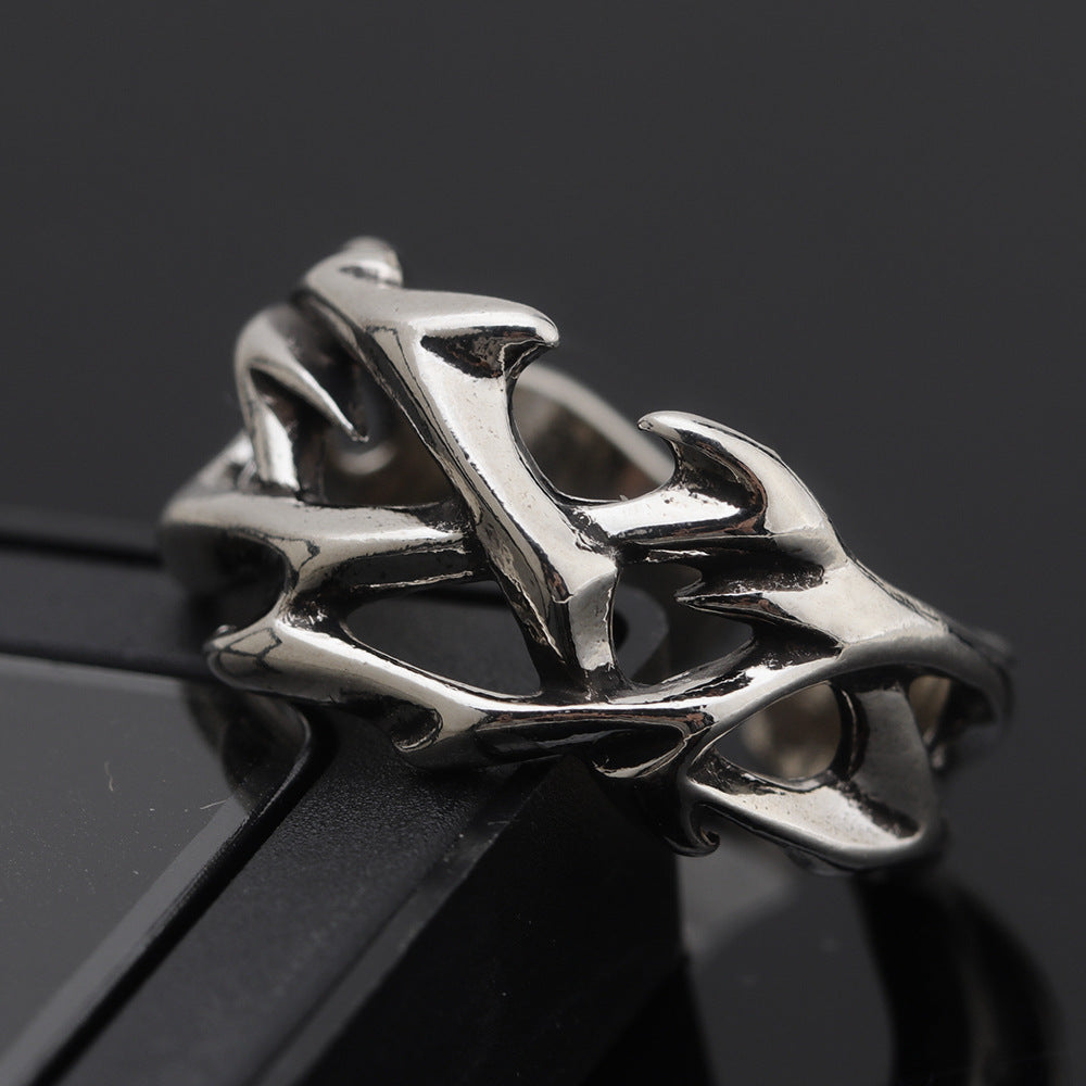 Damen kunstvoll gestalteter Ring mit organischen Elementen Shop Nory