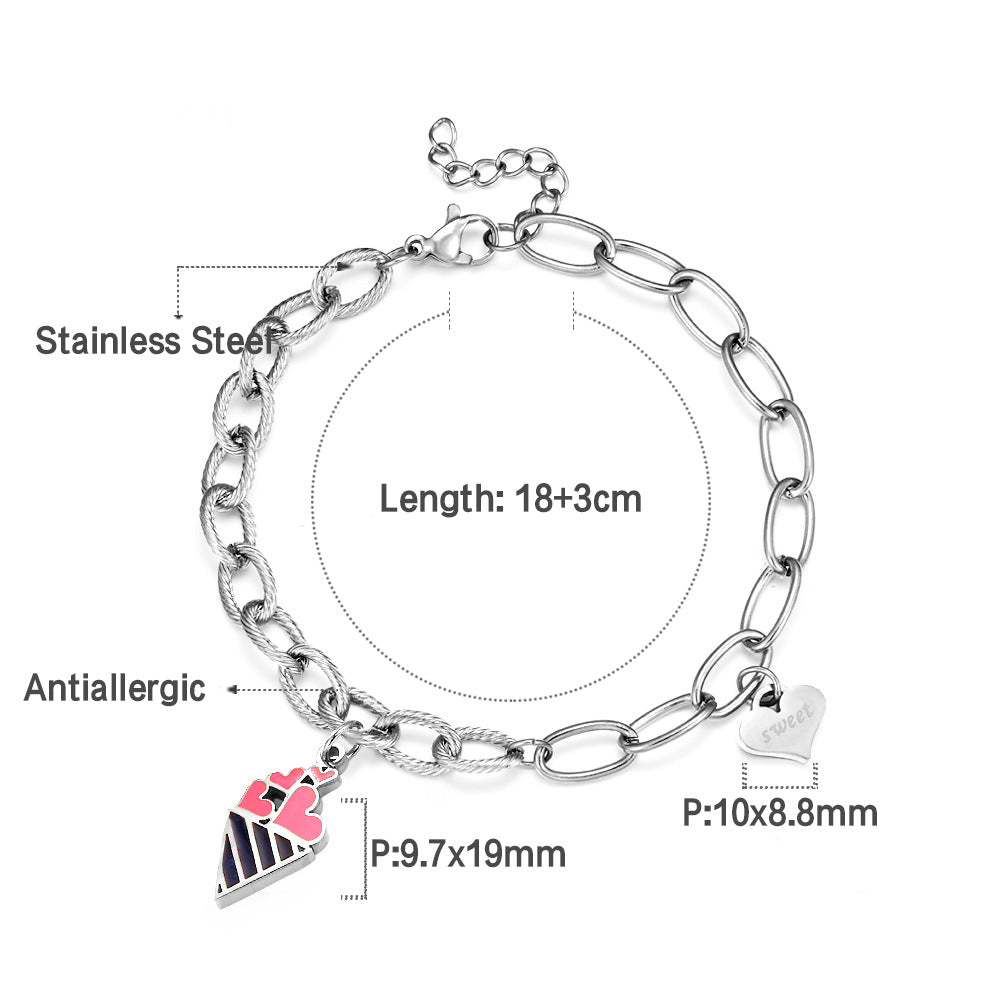 Damen Herzförmige Edelstahl Ohrstecker Shop Nory 1783008980