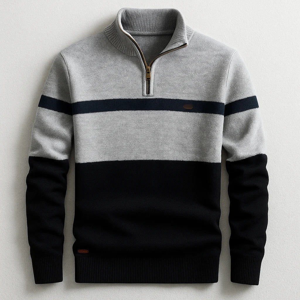 Herren Modischer Halbzip-Pullover