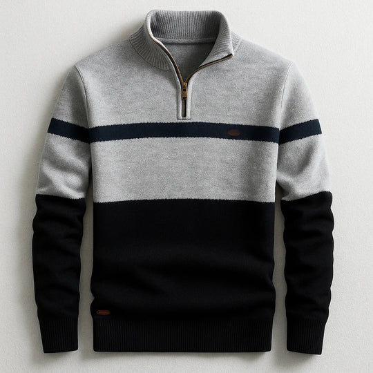 Herren Modischer Halbzip-Pullover