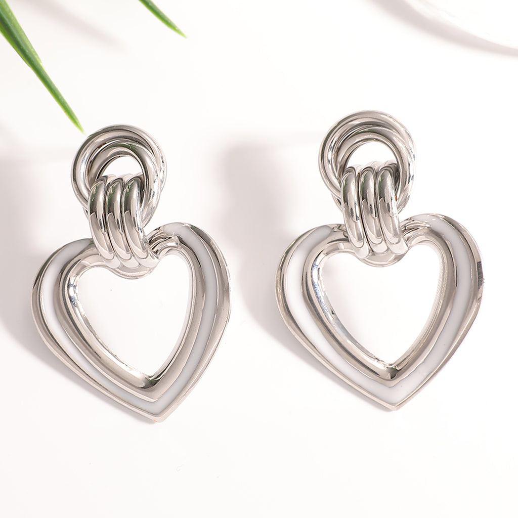 Damen Herzförmige Statement Ohrringe mit elegantem Design Shop Nory