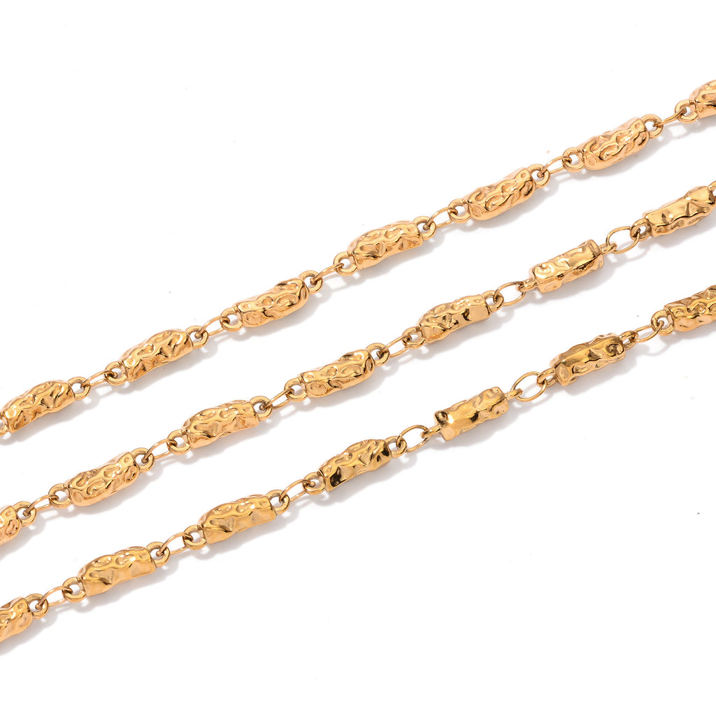 Damen elegante Kette mit filigranem Muster Shop Nory